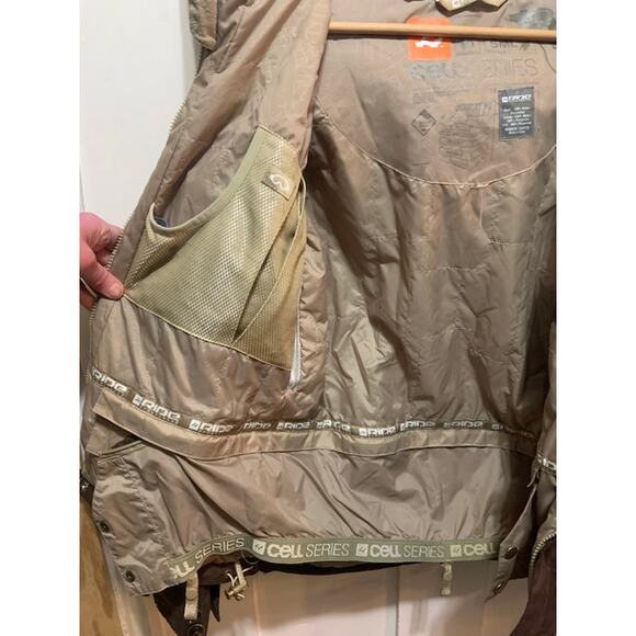 Ride jacket coat Cell series Snowboard brown and tan Men's sz S. SO many extras! - Picture 10 of 13